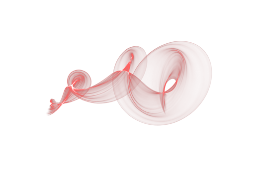 Abstract red color smoke flame transparent background, colorful wave flowing isolated background design png