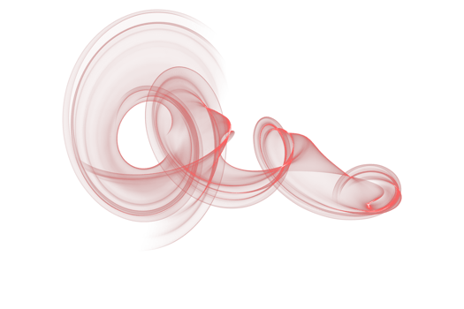 Abstract red color smoke flame transparent background, colorful wave flowing isolated background design png