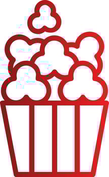 Popcorn Vector Icon