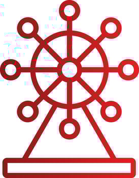 Ferris Wheel Vector Icon