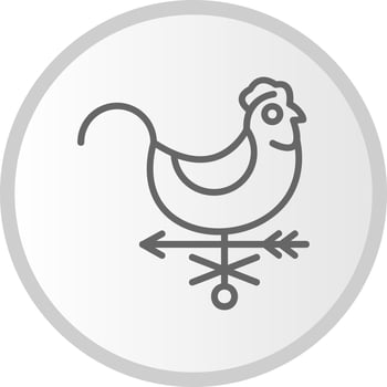 Weather Vane Vector Icon