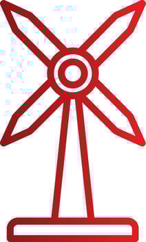 Windmill Vector Icon