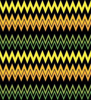 Vector background bright and colorful made of zig zag stripes