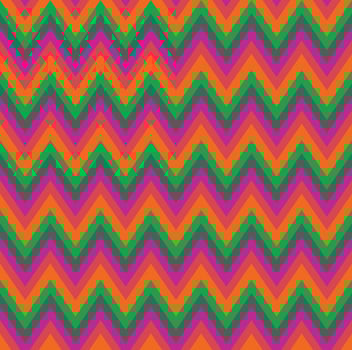 Vector background bright and colorful made of zig zag stripes