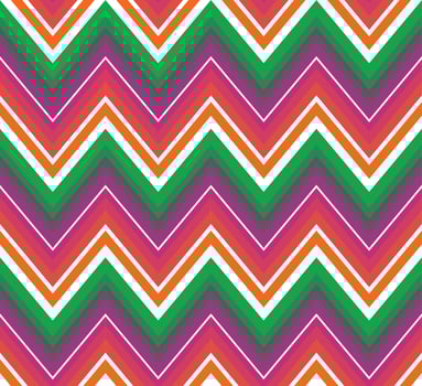 Vector background bright and colorful made of zig zag stripes