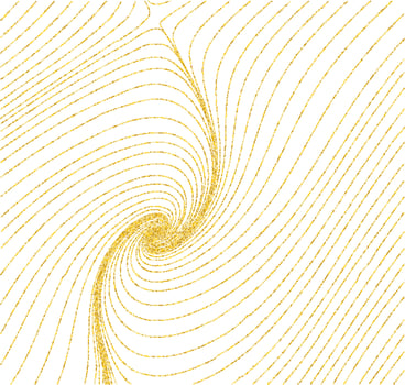 Gold glitter garlands hanging background vector illustration. Golden dust elements falling down, flying circle confetti lines. Premium sparkle dots, round tinsels celebration graphic design.