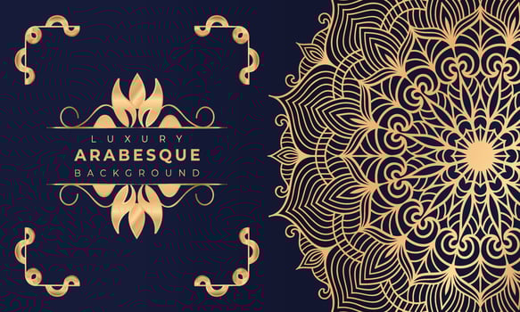 Luxury mandala background Design  Luxury mandala background Design presentation Template  Luxury mandala background with ornamental arabesque style design template premium vector