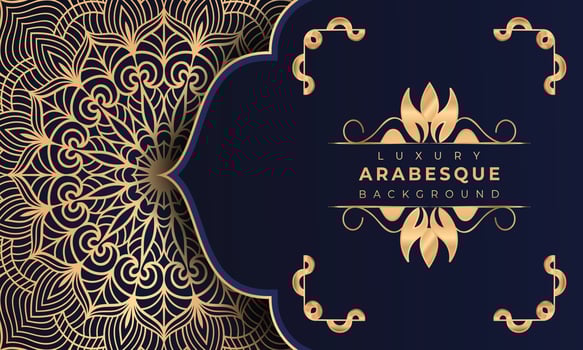 Luxury mandala background Design  Luxury mandala background Design presentation Template  Luxury mandala background with ornamental arabesque style design template premium vector