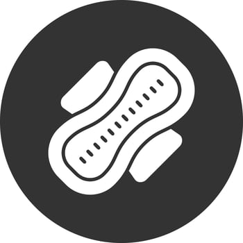 Sanitary Napkin Creative Icon Design vector