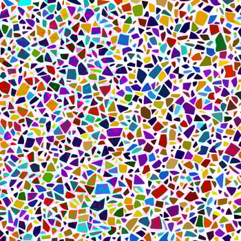 Rainbow Pebble Terrazzo Rock Fragments vector