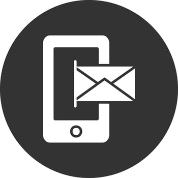 Mobile Email Creative Icon Design vector