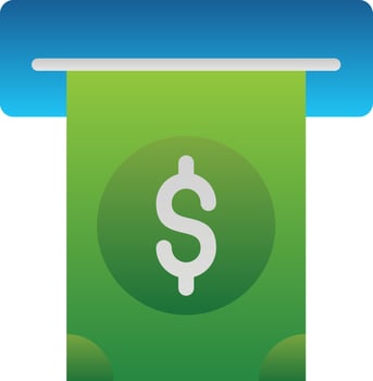 Cash Withdrawal Vector Icon Design