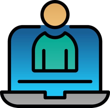 Virtual Assistant Vector Icon Design