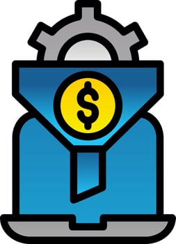 Conversion Rate Optimizer Vector Icon Design