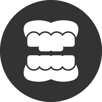 Denture Creative Icon Design vector