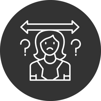 Uncertainty Creative Icon Design vector