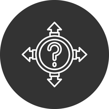 Uncertainty Creative Icon Design vector