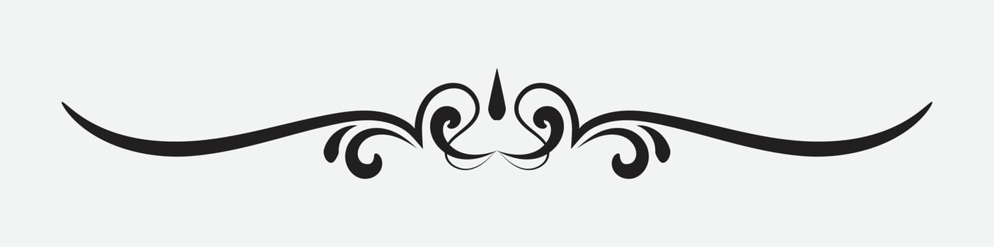 Vintage book vignette, divider, separator, suitable for vintage or retro design vector