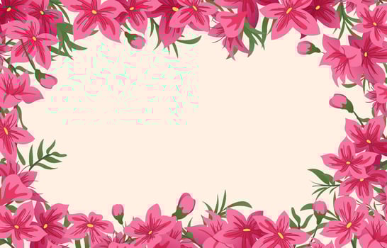 Peach Flower Blossom Background vector