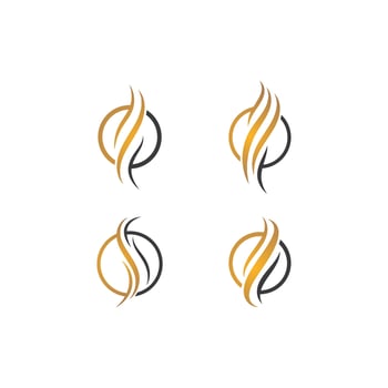 Hair logo template vector icon illustration