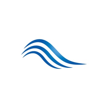 Water Wave Logo Template. vector Icon illustration