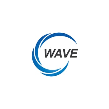 Water Wave symbol and icon Logo Template vector