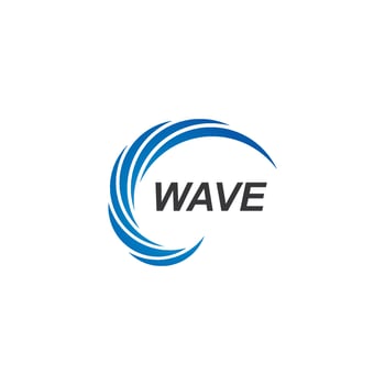 Water Wave symbol and icon Logo Template vector