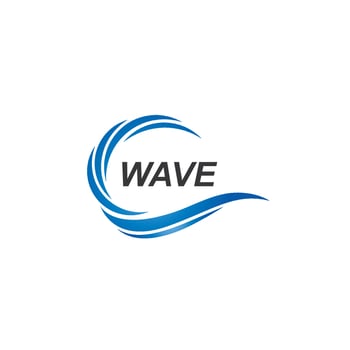 Water Wave symbol and icon Logo Template vector