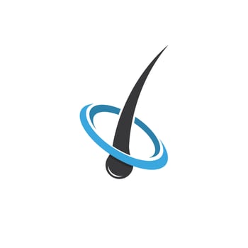 hair protection logo template icon vector illustration