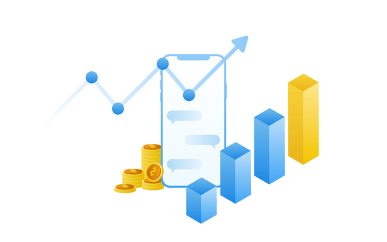 Financial management concept and investment, Flat design of payment and finance with money, cash, banknote, calculator and credit card. png