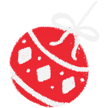 Hand-drawn Ornament Christmas Ball png