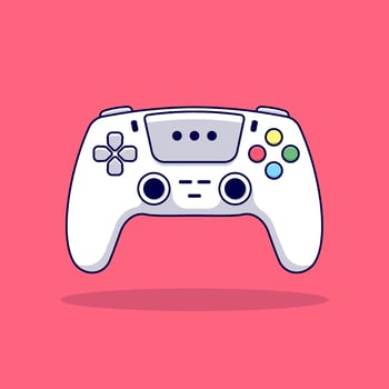 Joystick game cartoon vector icon illustration. Gaming icon isolated flat