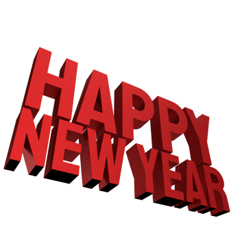 The red happy new year png image