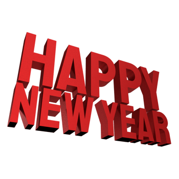The red happy new year png image