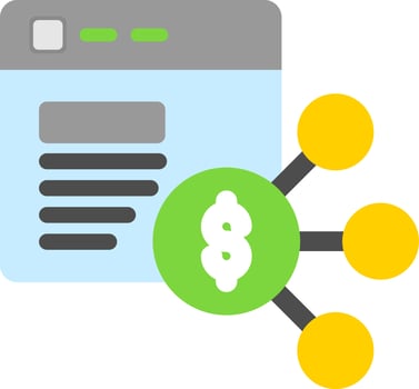 Web Affiliate Marketing Vector Icon Design
