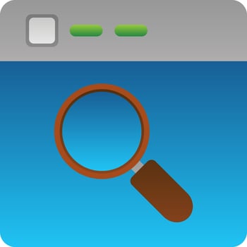 Search Engine Vector Icon Design