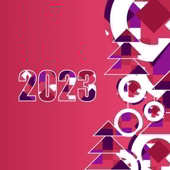 Template 2023 calendar cover concept. Happy New Year posters. Abstract design 2023 for vector celebration and season decoration, backgrounds, branding, banner, cover, card and social media templates.