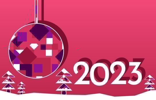 Template 2023 calendar cover concept. Happy New Year posters. Abstract design 2023 for vector celebration and season decoration, backgrounds, branding, banner, cover, card and social media templates.