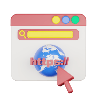 3d website page interface icon illustration png