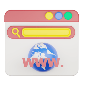3d world website search icon illustration png