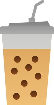 Bubble Tea Vector Icon Design
