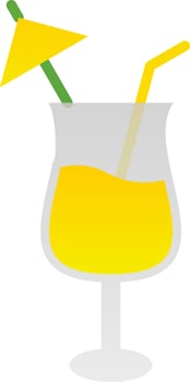 Pina Colada Vector Icon Design
