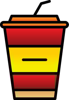 Milkshake Vector Icon Design
