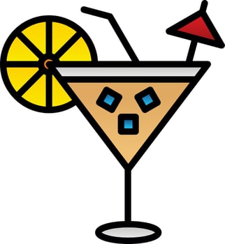 Cocktail Vector Icon Design