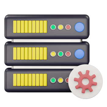 3d server setting icon illustration png
