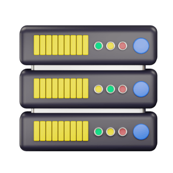 3d server icon illustration png