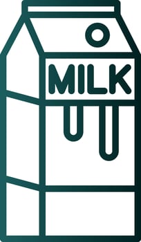 Milk Box Vector Icon Design
