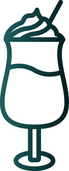 Latte Macchiato Vector Icon Design