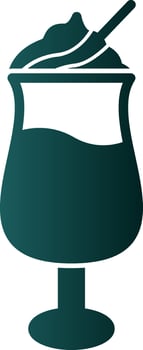 Latte Macchiato Vector Icon Design