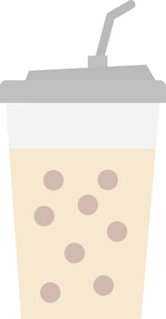 Bubble Tea Vector Icon Design
